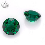 Loose Multi-Size Round Zambian Emeralds Can Be Used As Raw Materials For DIY Jewelry Rings Necklaces Earrings Etc Hypoallergenic