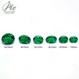 Multi-Size 0.16-3.29CT Oval Colombian Lab-Grown Emeralds Exquisite And Brilliant DIY Jewelry Available Ideal As A Gift