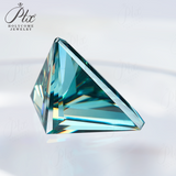 100% Real Moissanite Stone Triangle Cut Multicolor VVS1 Loose Beads With Certificate For Women Jewelry Making Charms Wholesale
