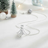 Princess Cut Classic Necklace 1/2/3CT D Color Moissanite S925 Plated White Yellow Rose Gold Chain for Engagement Chrisrmas Charm