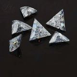 Multi-Size Triangular Artificial Gemstones Brilliant Cultured Diamonds Can Be Used As DIY Jewelry Ring Necklace Earrings Raw Materials