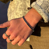 Black Moissanite Bracelet Minimalist and Elegant Suitable for Both Men and Women an Excellent Holiday Gift