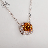Holycome Pendant 925 Silver 38cm-42cm  Moissanite VVS1 Engagement Pendant Necklace for Women Anniversary Gift