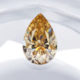 Multicolor Pear Shape Moissanite Diamond Wholesale Loose Stones Lab Grown for Gemstone Charms Engagement Jewelry GRA Certificate