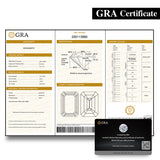 Wholesale Price Moissanite Stone Emerald Cut D Color Blue Green  VVS1 with GRA Certificate 0.5ct-10ct Gemstones