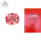 1.9-4.5ct Wide Rectangle Shape Lab-Grown Padparadscha Loose Gems - Perfect Anniversary Surprise