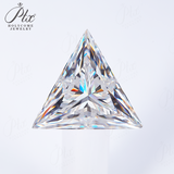 100% Real Moissanite Stone Triangle Cut Multicolor VVS1 Loose Beads With Certificate For Women Jewelry Making Charms Wholesale