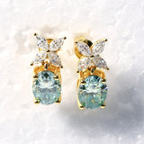 Moissanite Earrings Emerald/Ruby/Sapphire Styles 925 Silver Gift-Ready Hypoallergenic Fade-Resistant Factory-Direct Women Only