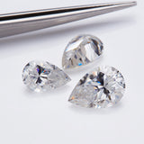 Multicolor Pear Shape Moissanite Diamond Wholesale Loose Stones Lab Grown for Gemstone Charms Engagement Jewelry GRA Certificate