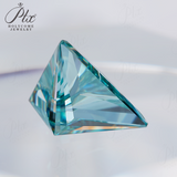 100% Real Moissanite Stone Triangle Cut Multicolor VVS1 Loose Beads With Certificate For Women Jewelry Making Charms Wholesale