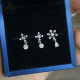 Zircon Ear Bone Stud AAAAA Colorful Zircon Stainless Steel Y2K Punk Factory Direct Sale Workplace Friendly Piercing Jewelry for Women