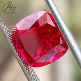 0.85-22.5CT Multi-Size Cushion-Cut Lab-Grown Ruby Can Be Used As DIY Jewelry Raw Material Wholesale