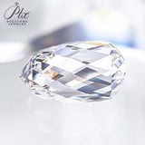 3.02ct Briolette Shape VS1 Lab Grown Diamond F Color Bead Gemstone IGI Certificate CVD HPHT Jewelry Nacklace Raw Material Making