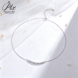 Moissanite Necklace Round Marquise Excellent Cut 925 Sterling Silver D Color GRA Certified Hypoallergenic Office Wear Jewelry