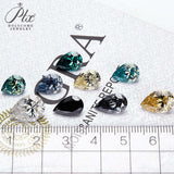 Multicolor Pear Shape Moissanite Diamond Wholesale Loose Stones Lab Grown for Gemstone Charms Engagement Jewelry GRA Certificate