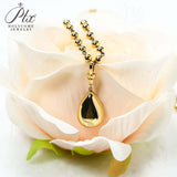 Lab Grown Diamond Pear Cut 6.75ct 4mm Gold Beaded Necklace 18K D Color 3EX VVS1 Clarity Diamond Wedding  Anniversary