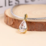 8-16 CT Custom Necklace Pear Cut Moissanite White 925 Sterling Silver Jewelry High-Quality Premium Christmas Gift Hypoallergenic