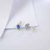 0.8-1.5CT Lab Grown Gemstone Stud Earrings 925 Sterling Silver Material Screw Back Design Suitable for Halloween/Christmas Gifts