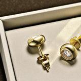 1CT Round Moissanite Diamond Stud Earrings for Women S925 Sterling Silver Earring Wedding Party Fine Jewelry