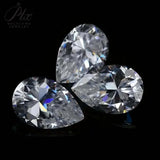 1 Pear-Shaped Synthetic Gemstone Multiple Sizes Available White For DIY Making Rings Earrings Bracelets Pendants Necklaces And Other Jewelry