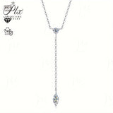 Moissanite Necklace 925 Silver with VVS1 Clarity Multiple Styles Available Sparkling Jewelry for Weddings Anniversaries or Gifts