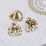 Lab Grown Loose Moissanite Diamond Wholesale Multicolor Trillion Shape VVS1 Clarity for Gemstone Making GRA Certificate Beads