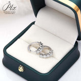 1CT Customize Earrings Moissanite Lab Grown Emerald/Ruby/Sapphire 925 Silver Hypoallergenic Factory Direct Sales for Women Gift