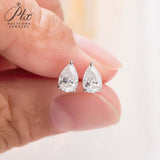 D Color Moissanite Pear Shape Moissanite Stud Screw Back Earring Jewelry 100% 925 Sterling Silver For Women Gift