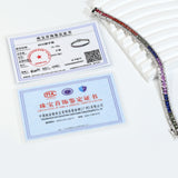 Lab Grown Gemstone Csutomized Jewelry Set Princess Cut All Including Ring Earring Bracelet Sparkling Jewelry Gifts For Women Men