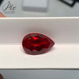 Multi-Size Pear-Cut Lab-Grown Ruby Wholesale Which Can Be Used As DIY Jewelry Raw Materials Such As Rings Earrings Necklaces Etc