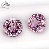 Gorgeous Small-Sized Round Lab-Grown Padparadscha Loose Stones - Perfect DIY Jewelry Supplies