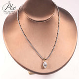 8-16 CT Custom Necklace Pear Cut Moissanite White 925 Sterling Silver Jewelry High-Quality Premium Christmas Gift Hypoallergenic