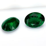 Loose Multi-Size Oval Zambian Emeralds To Create Hypoallergenic DIY Earrings Which Are Ideal As Christmas Gifts For Loved Ones