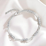 3.0mm Moissanite Bracelets D VVS1 16+3cm Moissanite 925 Sterling Silver For Women Engagement Fine Jewelry Gifts