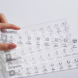 CUSTOM ZIRCON SETS - COMPARISON CHART FOR VARIOUS SHAPES AND SIZES SUITABLE FOR JEWELRY TOOLS