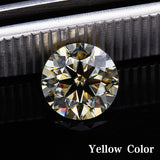 Lab Grown Moissanite Diamond Primary Color VVS1 Clarity Round Shape Brilliant Cut Beads Advanced Jewelry Making Materials