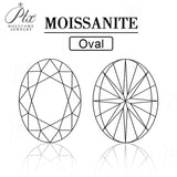 Sparkling Multicolor Moissanite Oval Cut 8Hearts 8Arrows Brilliant Facets Exquisite Loose Gemstones for Jewelry Crafting