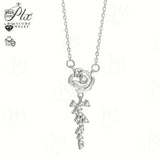 Moissanite Necklace 925 Sterling Silver with VVS1 Clarity Available in Various Styles Elegant Sparkling Jewelry for Women