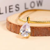 8-16 CT Custom Necklace Pear Cut Moissanite White 925 Sterling Silver Jewelry High-Quality Premium Christmas Gift Hypoallergenic