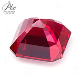 Multi-Size Asscher-Cut Lab-Grown Rubies Exquisite Jewelry DIY Raw Materials First Choice For Gifts
