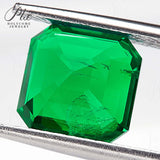 Loose Multi-Size Asscher-Cut Colombian Lab-Grown Emeralds Which Can Be Used As Raw Materials For Making Exquisite Jewelry And Given To Lovers