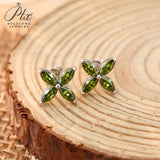 925 Sterling Silver with Hearts and Arrows Cut D Color VVS1  Moissanite Marquise Earrings  GRA Certificate Daily Wear