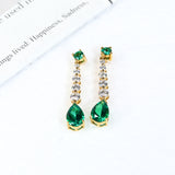 Custom Earrings Lab Grown Gemstones Pear Shape 925 Silver Anniversary Birthday Gift Hypoallergenic No Fade Factory Outlet Charm