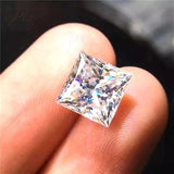 Multi-Size Princess Cut Lab-Grown Diamonds In D/E Color Suitable For DIY Rings Earrings And Necklaces Ideal As Gift Presents