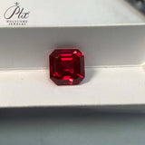 Multi-Size Asscher-Cut Lab-Grown Rubies Exquisite Jewelry DIY Raw Materials First Choice For Gifts
