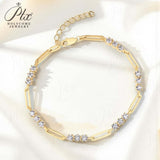 Moissanite Bracelet 3.0mm Round Cut D Color 925 Sterling Silver Birthday Anniversary Gift Charms Pass Diamond Tester 16+3cm