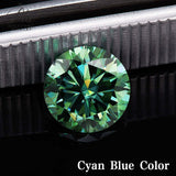 Lab Grown Moissanite Diamond Primary Color VVS1 Clarity Round Shape Brilliant Cut Beads Advanced Jewelry Making Materials