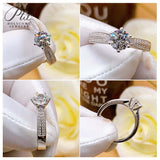 6 Prong Setting Round Moissanite Starlight Queen Pavé Ring