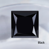 Moissanite Stone Moissanite Stone 0.35ct-5ct Colorful VVS1 Princess Shape Excellent Beads For Women's Jewelery Diamond Ring