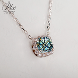Holycome Pendant 925 Silver 38cm-42cm  Moissanite VVS1 Engagement Pendant Necklace for Women Anniversary Gift
